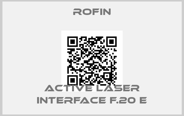 Rofin-active laser interface f.20 E