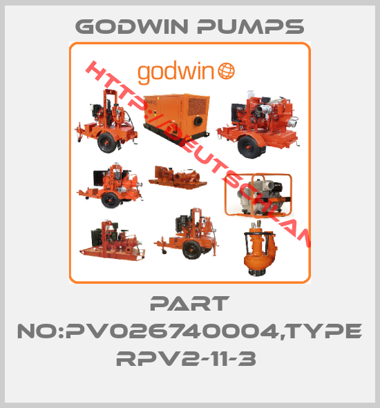Godwin Pumps-PART NO:PV026740004,TYPE RPV2-11-3 