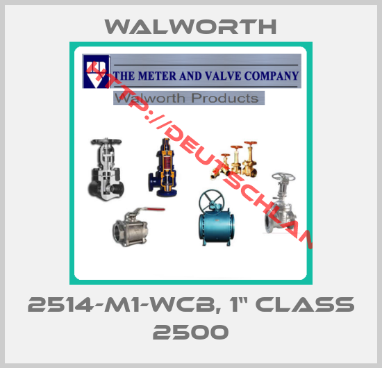 Walworth-2514-M1-WCB, 1“ Class 2500