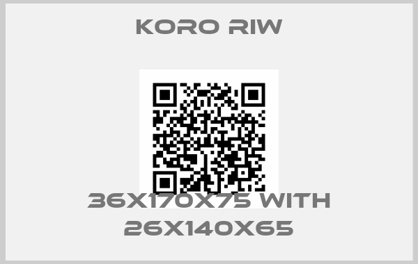 KoRo RIW-36x170x75 with 26x140x65