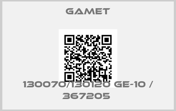 Gamet-130070/130120 GE-10 / 367205 
