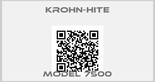 krohn-hite-Model 7500