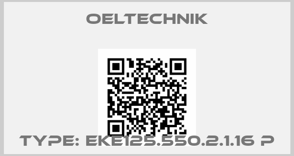 OELTECHNIK-Type: EKE125.550.2.1.16 P