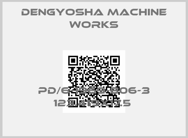 DENGYOSHA MACHINE WORKS-PD/6-1969-806-3 123.419X17.5 