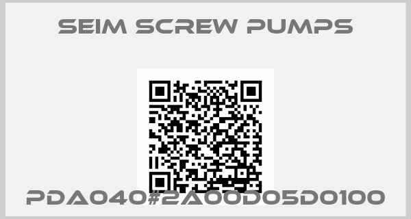 SEIM SCREW PUMPS-PDA040#2A00D05D0100