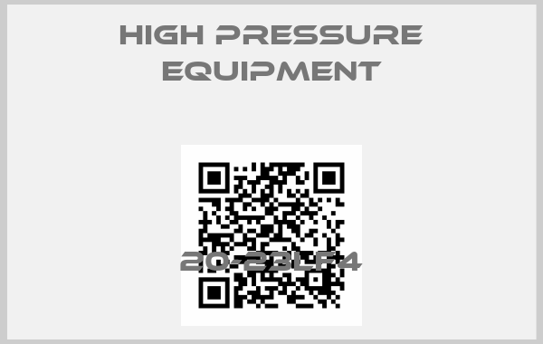 High Pressure Equipment-20-23LF4