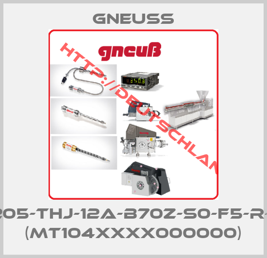 Gneuss-DTA-205-THJ-12A-B70Z-S0-F5-R-W-6P (MT104XXXX000000)