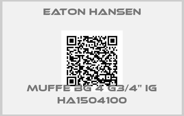 Eaton Hansen-Muffe BG 4 G3/4" IG HA1504100