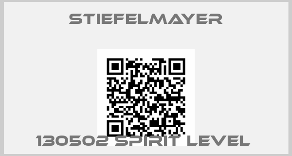 Stiefelmayer-130502 SPIRIT LEVEL 