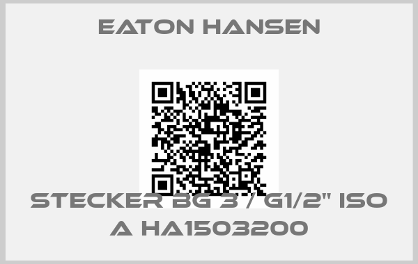 Eaton Hansen-Stecker BG 3 / G1/2" ISO A HA1503200