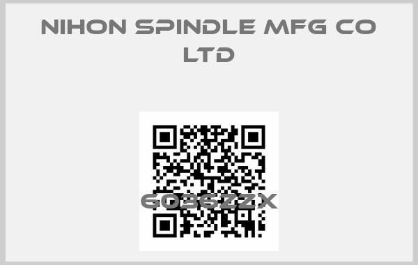 NIHON SPINDLE MFG CO LTD-6036ZZX