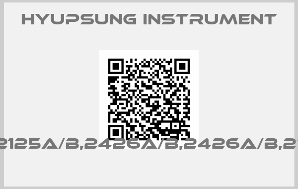 Hyupsung instrument-PI-2125A/B,2426A/B,2426A/B,2104 