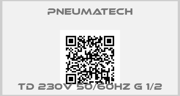 Pneumatech-TD 230V 50/60HZ G 1/2