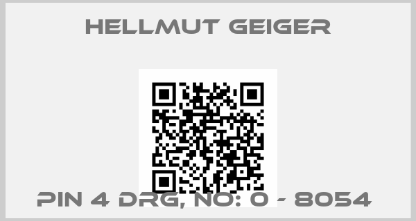 Hellmut Geiger-PIN 4 DRG, NO: 0 - 8054 