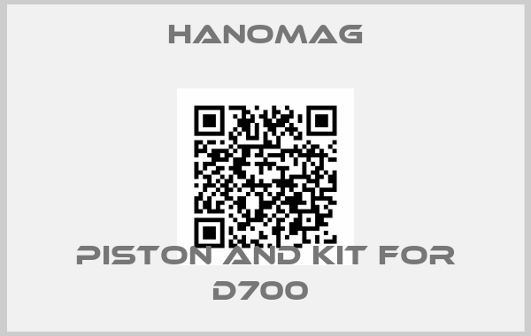 Hanomag-PISTON AND KIT FOR D700 