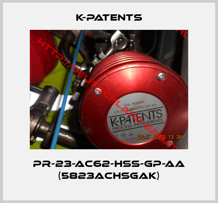 K-Patents-PR-23-AC62-HSS-GP-AA (5823ACHSGAK)