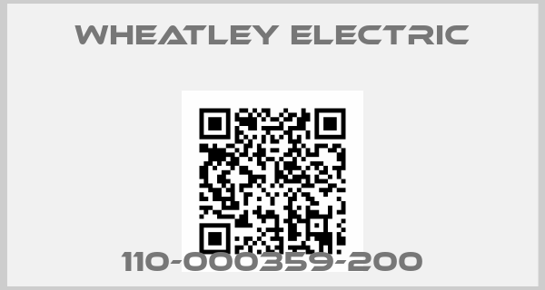 Wheatley Electric-110-000359-200