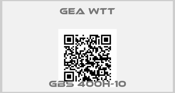GEA WTT-GBS 400H-10