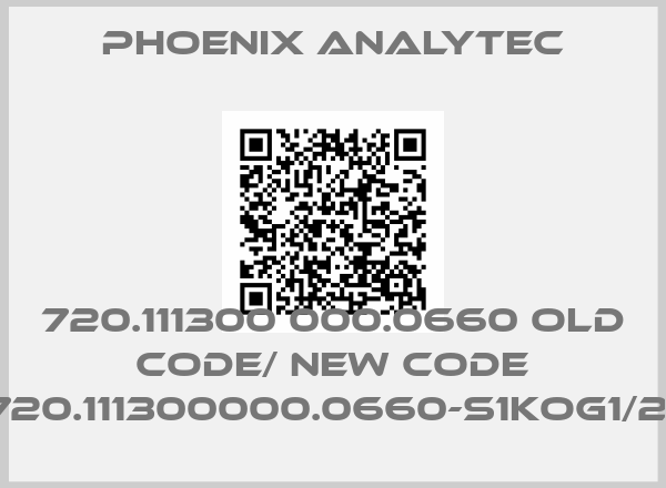 Phoenix Analytec-720.111300 000.0660 old code/ new code 720.111300000.0660-S1KOG1/2"