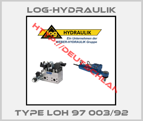 log-hydraulik-Type LOH 97 003/92