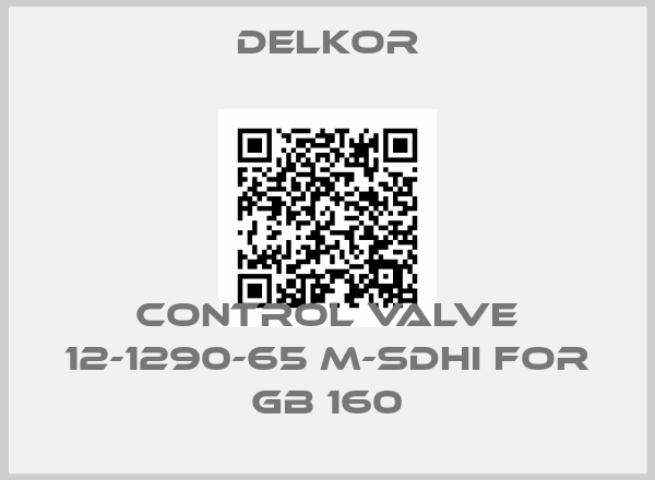 DELKOR-Control valve 12-1290-65 M-SDHI for GB 160