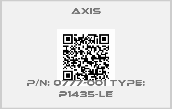 Axis-P/N: 0777-001 Type: P1435-LE