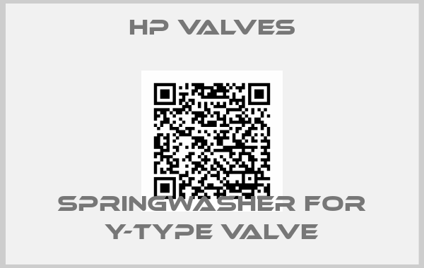 HP Valves-Springwasher for Y-type Valve