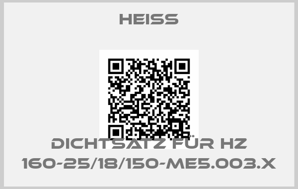 Heiss-Dichtsatz für HZ 160-25/18/150-ME5.003.X