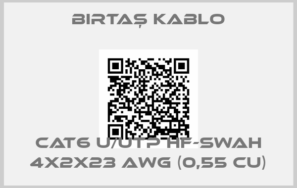 Birtaş Kablo-CAT6 U/UTP HF-SWAH 4x2x23 AWG (0,55 Cu)