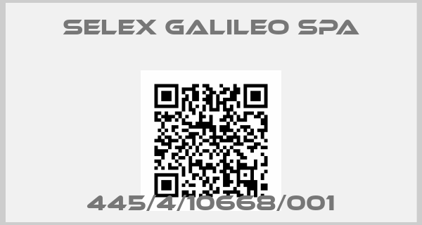 SELEX GALILEO SPA-445/4/10668/001
