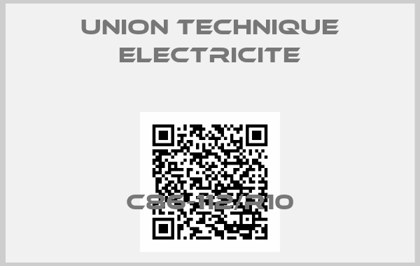 UNION TECHNIQUE ELECTRICITE-C86-112/R10
