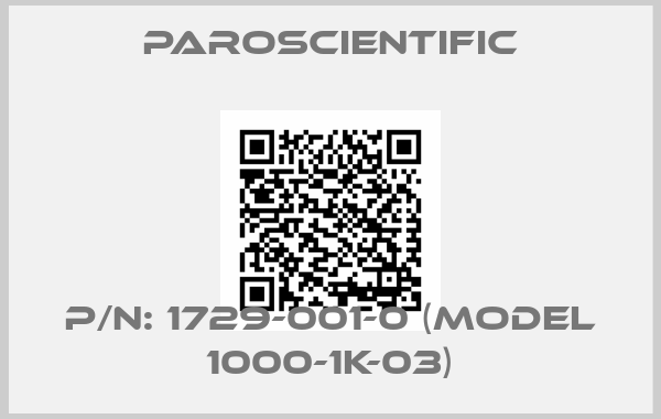 Paroscientific-P/N: 1729-001-0 (Model 1000-1k-03)