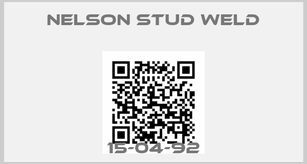 NELSON STUD WELD-15-04-92