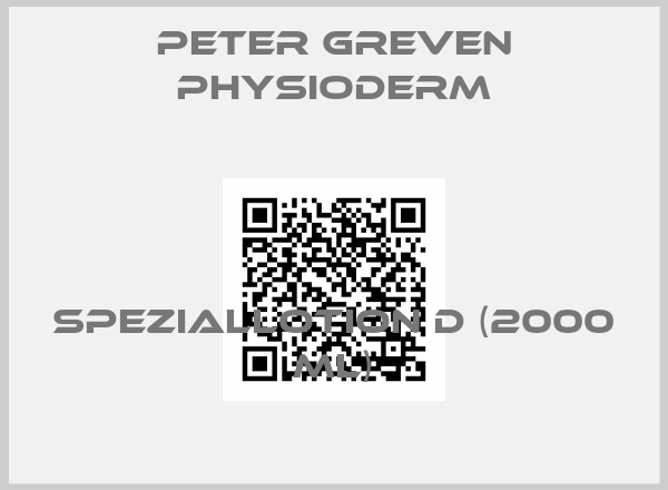 Peter Greven Physioderm-SPEZIALLOTION D (2000 ml)