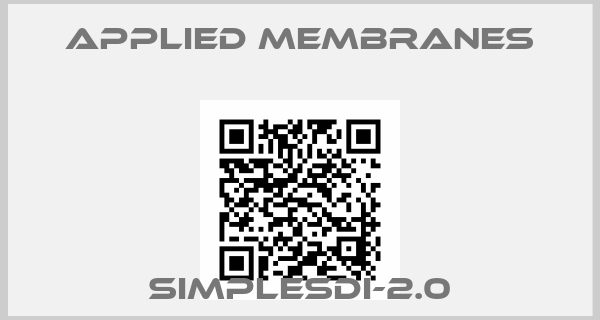 Applied Membranes-SIMPLESDI-2.0