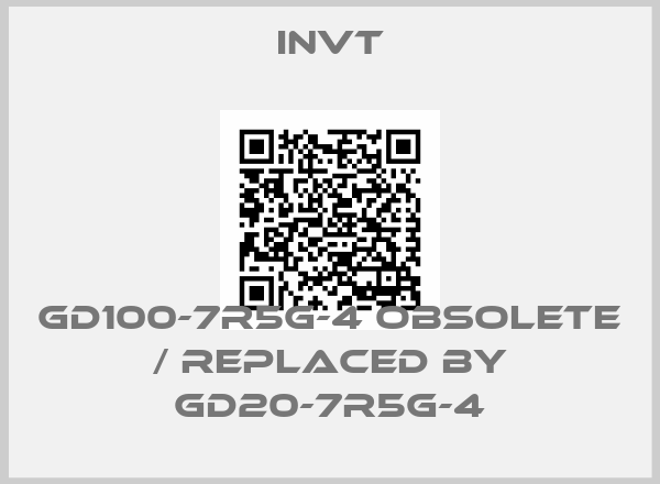INVT-GD100-7R5G-4 obsolete / replaced by GD20-7R5G-4
