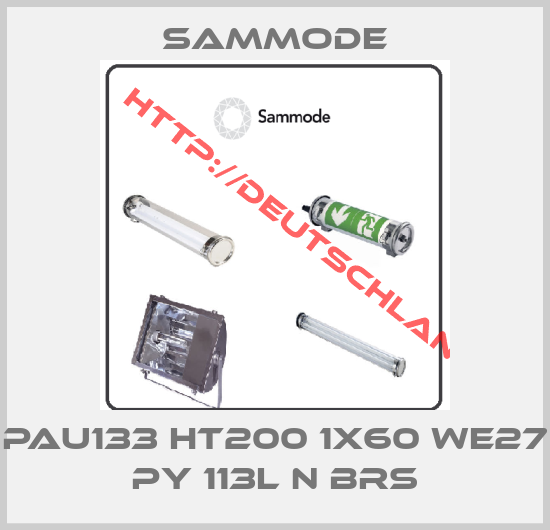 Sammode-PAU133 HT200 1x60 WE27 PY 113L N BRS