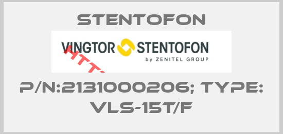 STENTOFON-P/N:2131000206; Type: VLS-15T/F