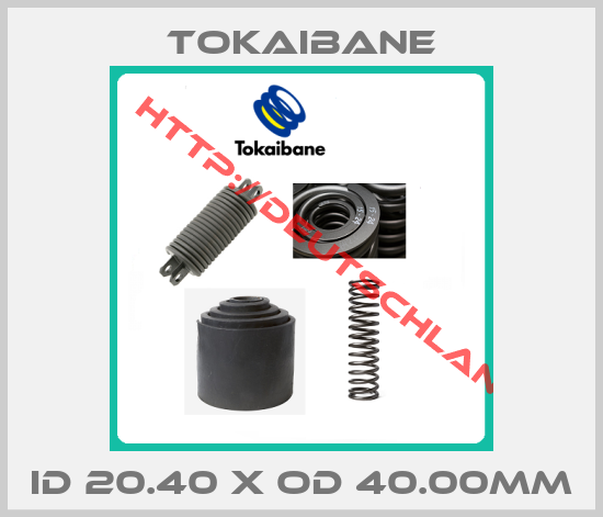 Tokaibane-ID 20.40 x OD 40.00mm