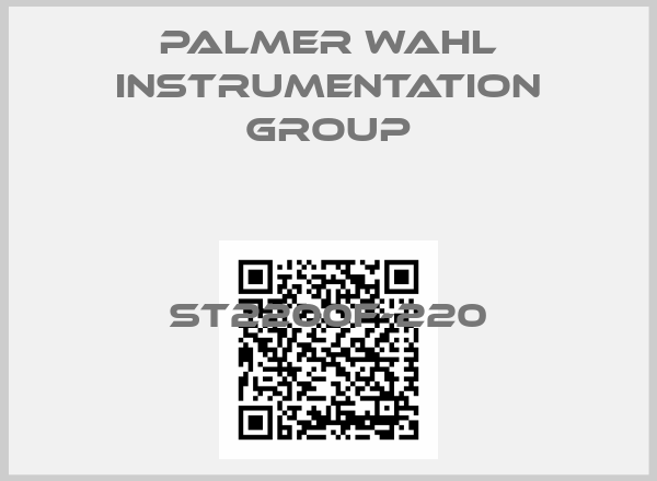 Palmer Wahl instrumentation Group-ST2200F-220