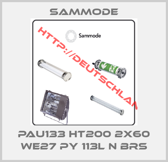Sammode-PAU133 HT200 2x60 WE27 PY 113L N BRS