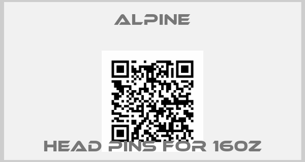 Alpine-head pins for 160Z
