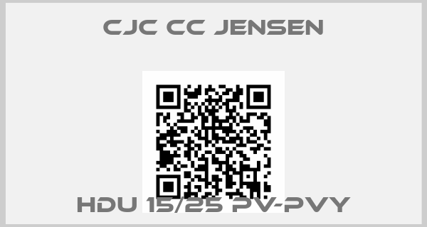 cjc cc jensen-HDU 15/25 PV-PVY
