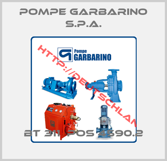 Pompe Garbarino S.P.A.-BT 311  POS 4590.2