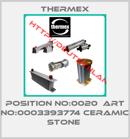 Thermex-Position no:0020  Art no:0003393774 ceramic stone 