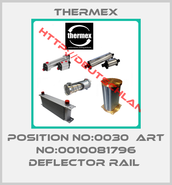 Thermex-Position no:0030  Art no:0010081796 deflector Rail 