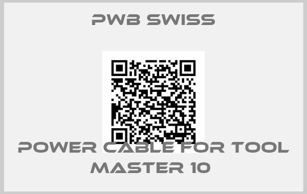 PWB Swiss-POWER CABLE FOR TOOL MASTER 10 
