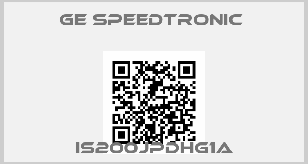 GE Speedtronic -IS200JPDHG1A