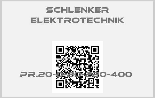 Schlenker elektrotechnik-PR.20-0-20-220-400 