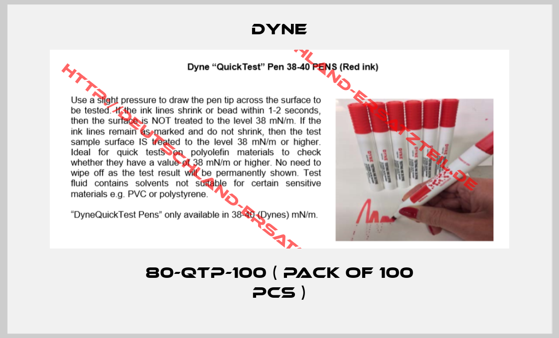 Dyne-80-QTP-100 ( Pack of 100 pcs )